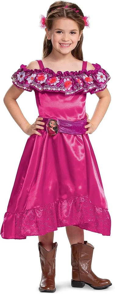 Girls DELUXE Spirit Untamed Lucky Costume Pink Dress Cowgirl Disguise Child 3-4T