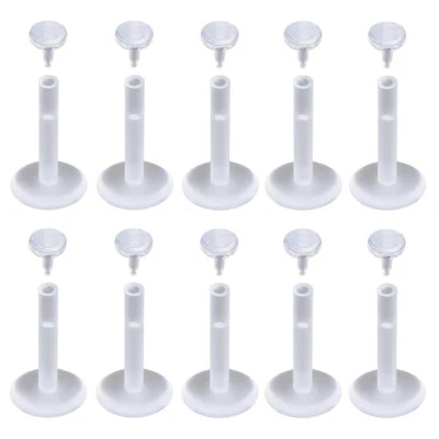 5/10 Stück 1,6mm SET PTFE Labret Ohr Lippe PIERCING Steck System Retainer Keeper - Bild 1 von 4