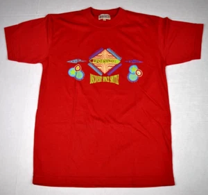 Vintage T-Shirt Gr. S 80er rot Postino Discovery Space Shuttle Puffy Paint - Bild 1 von 11