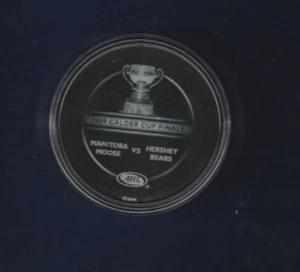 Disco de juego oficial Sherwood 2009 Calder Cup Finals Sherwood Manitoba alces Hershey Bears - Imagen 1 de 2