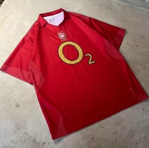 Arsenal Home Football Shirt 2002-03 - Red and White #ArsenalFC #Vintage - Picture 1 of 5
