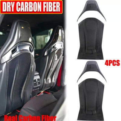 Cubierta trasera de asiento de carbono seco 4 piezas para Mercedes Benz W176 W177 A35 A45 CLA45 35  Foto 1 de 4