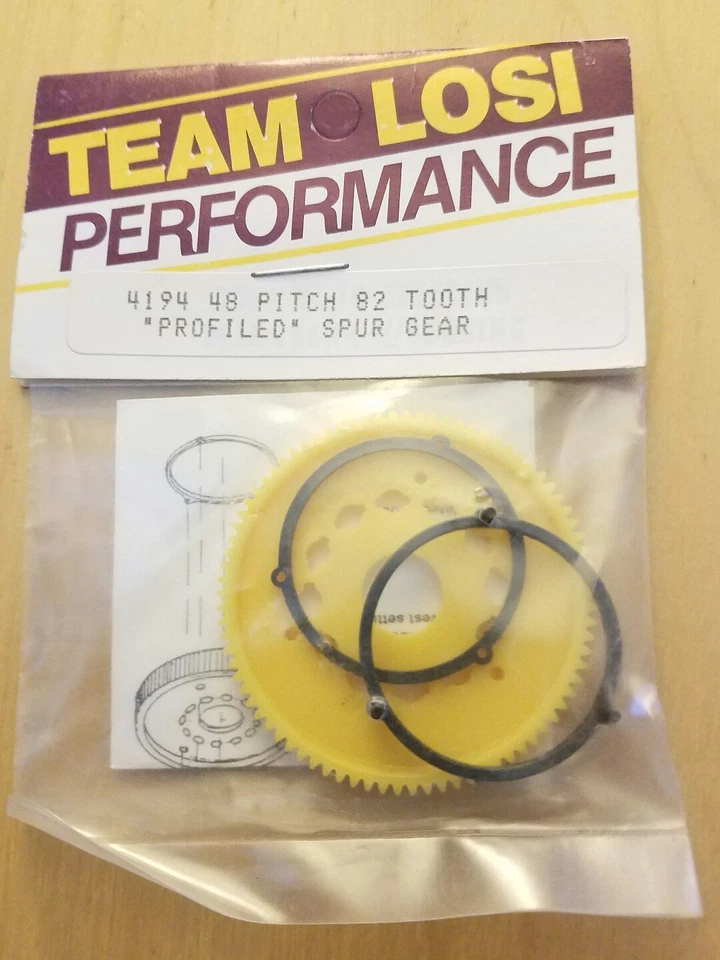 VINTAGE TEAM LOSI A-4194 48 PITCH 82 TOOTH PROFILED SPUR GEAR NIB - Image 1 of 1