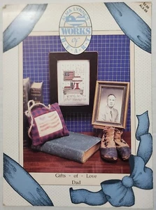 Vintage Alma Lynne's Works of the Heart Gifts of Love Dad Counted Cross Stitch - Picture 1 of 2