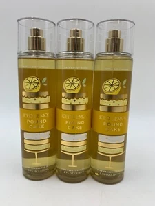 Bath & Body Works Iced Lemon Pound Cake Fragrance Mist Spray S/3 #1050C - Picture 1 of 1