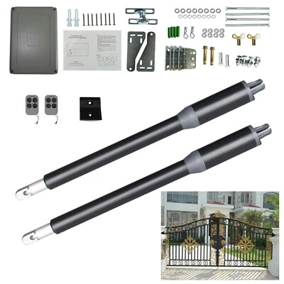 Heavy Duty Automatic Dual/Single Swing Gate Opener Kit + Remote For Fence Gate - Image 1 of 4