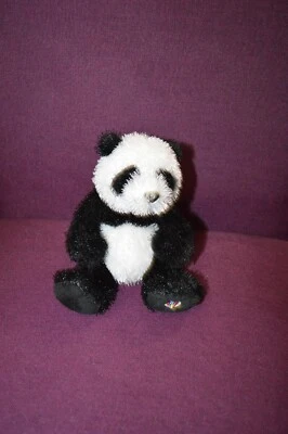 Ganz Webkinz Panda Bear 7" Realistic Black White Stuffed Plush No Code P8 - Image 1 of 3