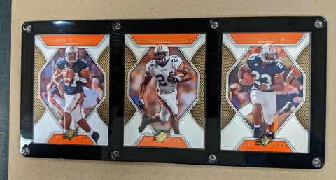 AUBURN TIGERS 3 CARD PLAQUE JASON CAMPBELL CADILLAC WILLIAMS RONNIE BROWN Cover