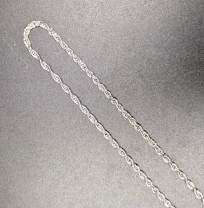 24 Zoll Sterlingsilber Seil Kette Halskette - neu mit Etikett - Bild 1 von 3