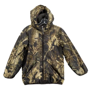 Columbia Reversible Jacket Kids Medium Camo Fleece Puffer Outdoor Hunting Hiking - Picture 1 of 13