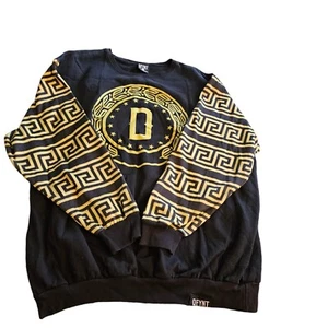 DFYNT Vtg Mens Sweater Black Yellow 3xL - Picture 1 of 4