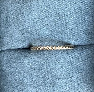 David Yurman Cable Band Ring Rose Gold 3 mm 7.75 Style 712161733962