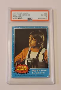 1977 Star Wars May The Force Be With You ! #63 Blue Border PSA 6 4TH MINT ROOKIE - Picture 1 of 1