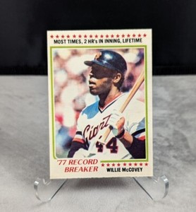 Willie McCovey 1978 O-Pee-Chee Record Breaker Baseball Card San Francisco Giants