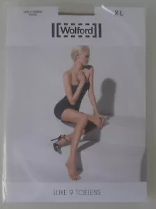 NEU & OVP: Wolford LUXE 9 DEN TOELESS TIGHTS! Gr. XL! schwarz - Bild 1 von 2