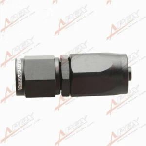 AN-4 AN4 4AN STRAIGHT SWIVEL OIL FUEL GAS LINE HOSE END FITTING ADAPTOR BLACK - Foto 1 di 5