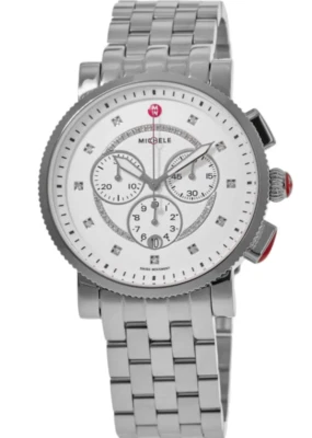 RELOJ MICHELE MWW01K000122 PLATA ESFERA DIAMANTE PLATA ACERO INOXIDABLE MUJER Foto 1 de 4