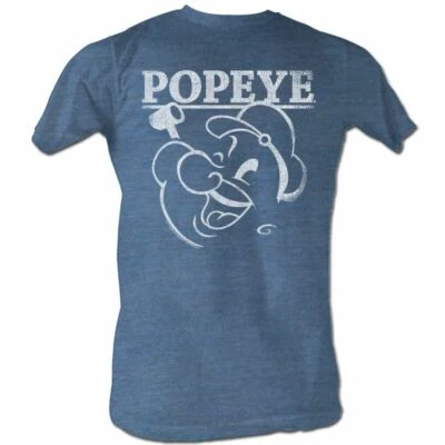 Футболка для взрослых Popeye Pacific Blue Heather - Изображение 1 из 2