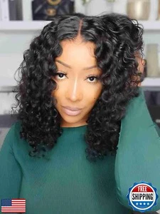 ISEE Hair M Cap 9x6 Bob Wig Human Hair Glueless Wigs Pre Plucked Pre Cut HD L - Picture 1 of 5