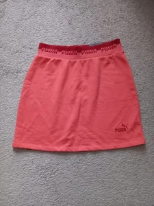 Puma Womens Sz S Amplified Mini Skirt Elastic Waist Pull On Athletic Peach NWT - Bild 1 von 10
