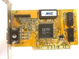 VINTAGE 1997 VIDEO TECHNOLOGY S3 VIRGE 2 MEG PCI VGA CARD BNX-8400-00-00 MXB153 - Picture 1 of 3
