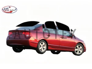 PreCut All Sides Window Film Any Tint Shade % For Honda Civic Sedan 2006-2011 - Picture 1 of 11