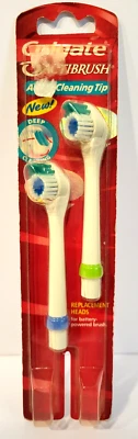 Paquete de 2 cabezales de repuesto de cepillo de punta de limpieza activa Colgate ActiBrush - NUEVO Foto 1 de 4