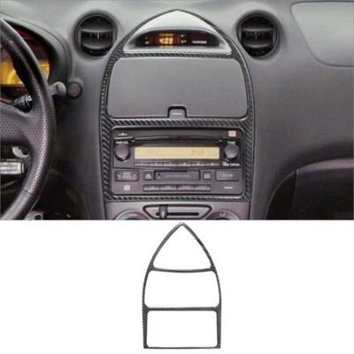 Cubierta de marco de consola central interior de fibra de carbono para Toyota Celica 2000-05 Foto 1 de 4