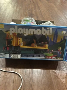 Playmobil Railway Train 4116 Rag Tipping Hopper Cart Wagon  1995 Box Has Damage - Picture 1 of 4