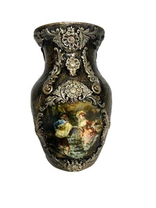 Antike aussehende Vase. Handarbeit. Künstlerwerk. Viktorianisches Zeitalter. Seltener Artikel. Glas - Bild 1 von 3