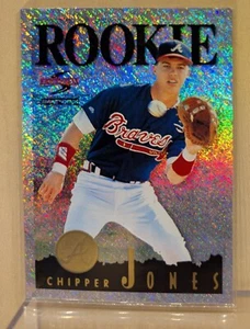 1995 Score Summit Nth DEGREE #115 Chipper Jones HOF ROOKIE RC SHIMMER REFRACTOR - Picture 1 of 2