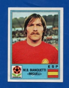 FIGURINA CALCIATORI PANINI EUROPA 80 BIANQUETTI MIGUELI N.184 REC/RECOVERED - Picture 1 of 1