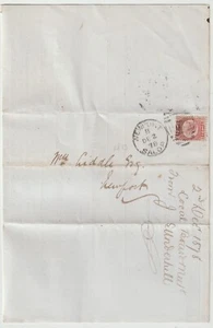 1878 NEWPORT SALOP DUPLEX 1/2d BANTAM PLATE 15 LOCALI CIRCOLARI J S SOTTOSCOLLI - Foto 1 di 3