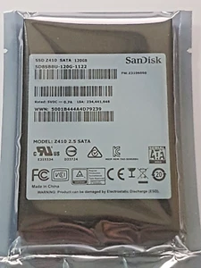 120 GB SATA III SanDisk Z410 SD8SBBU-120G-1122 SSD Tlc 2.5 " Hard Drive New - Picture 1 of 1