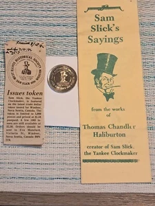 Ficha de dólar comercial conmemorativa canadiense Sam Slick "Yankee Clockmaker" - Imagen 1 de 24