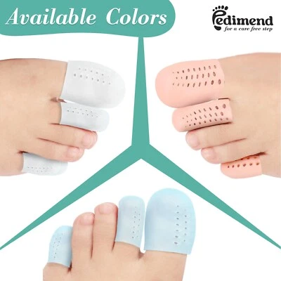 PEIDMEND Pedimend Toe Tubes Soft Gel Protectors for Cushions Corns Blisters Calluses 2PCS