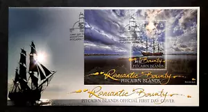 Pitcairn Islands - "SHIPS ~ ROMANTIC BOUNTY" MS FDC 2012 - Picture 1 of 9