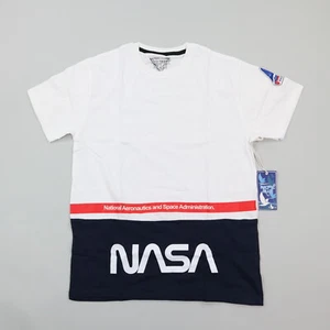 Camiseta Azul Pacífico NASA Blanca con Logo Camiseta Tema Espacial - Nueva Con Etiquetas - Imagen 1 de 6