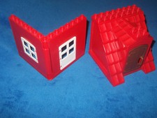 3 LEGO DUPLO FAMILIENHAUS DACHSTEIN DREIECK DUNKELGELB FÜR FENSTER TÜR 10929 NEU