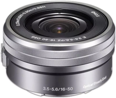 Sony E PZ 16-50mm f/3.5-5.6 OSS Lens for Sony E-Mount Cameras silver - image 1 of 4