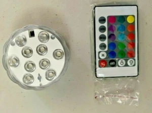 Ultra Bright LED Puck Light with Remote and Multiple Ambiance Settings - NEW - Picture 1 of 3