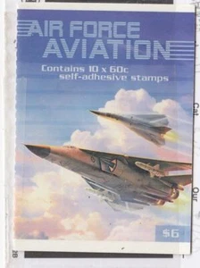 AUSTRALIA (MK6511) # 3418a SELF-ADH. 10X60c 2011 MILTARY AIRCRAFT BOOKLET CV $13 - Picture 1 of 1