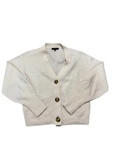 Quitte Baby Alpaka-Wolle Cropped Strickjacke Gr. XS Elfenbein - Bild 1 von 4