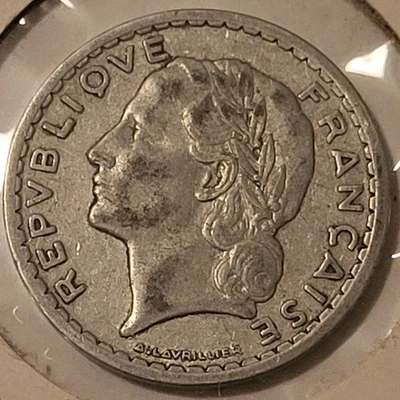 Moneda de 5 francos Francia 1945 Foto 1 de 2