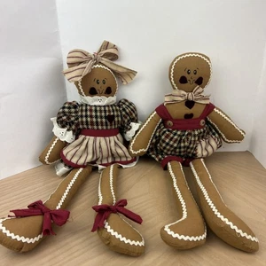 House of Lloyd Vintage 1996 Lebkuchen Puppen 16 Zoll selten Weihnachten Mädchen & Junge - Bild 1 von 5