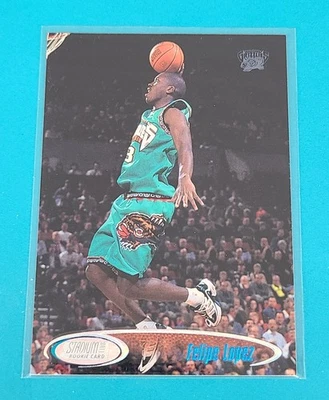 1998  Stadium Club    RC #215 Felipe Lopez Vancouver Grizzlies Card I6 - Image 1 of 2