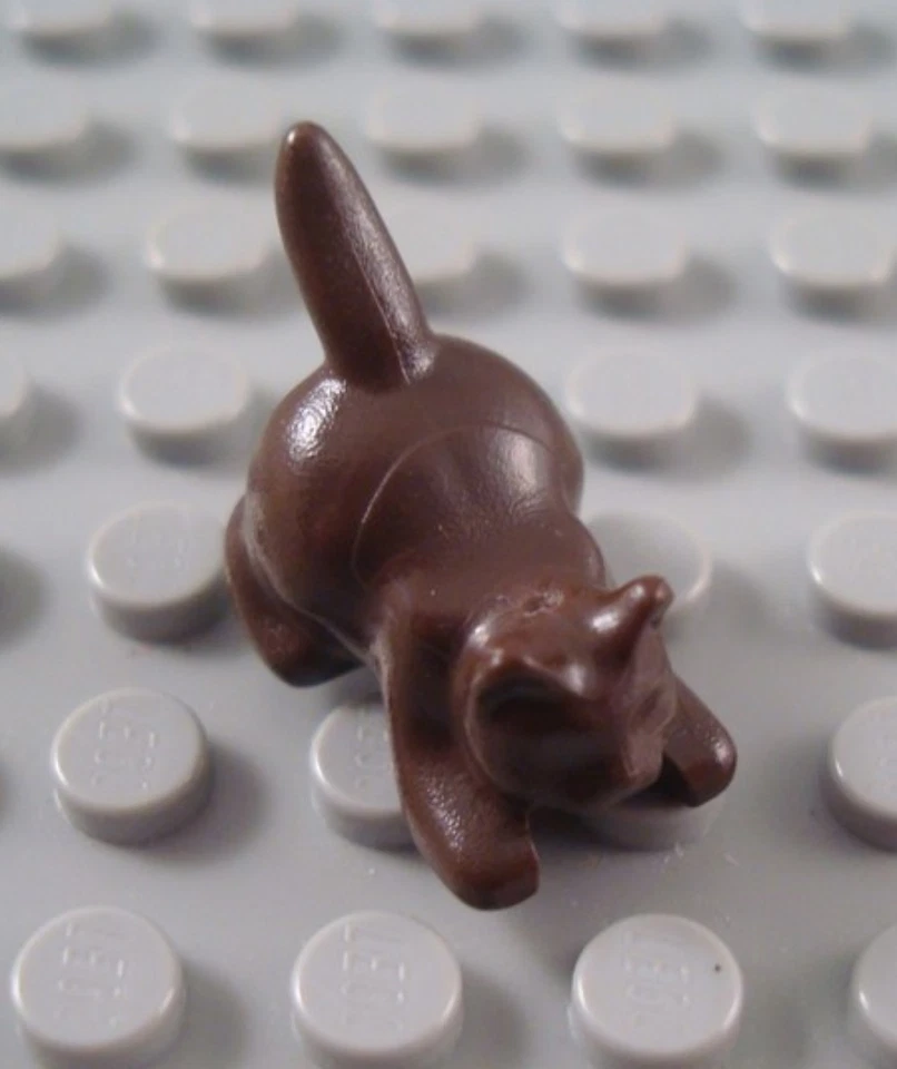 LEGO Animal Gato Agachado Ciudad Marrón Oscuro Foto 1 de 1