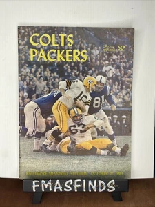 F3 1963 Packers vs Colts Bart Starr 27. Oktober Fußball Programm viele HOFers - Bild 1 von 3