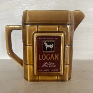 VINTAGE SCOTCH LOGAN KERAMIK WERBEKANNE / WHISKYKARAFFE - Bild 1 von 4