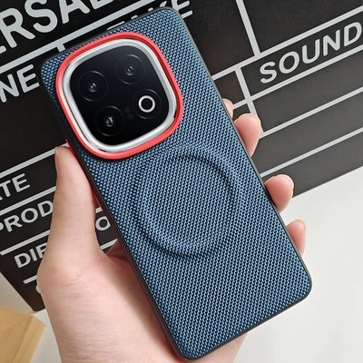 For iQOO 13 Z10 Turbo Pro VIVO Y300 GT Nylon Magnetic Shockproof Back Case Cover - Image 1 of 4